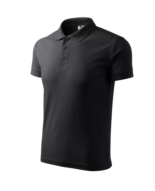 Tricou polo barbati 200g/m2 Malfini Pique Polo 203, ebony grey Tricou polo barbati 200g/m2 Malfini Pique Polo 203, ebony grey