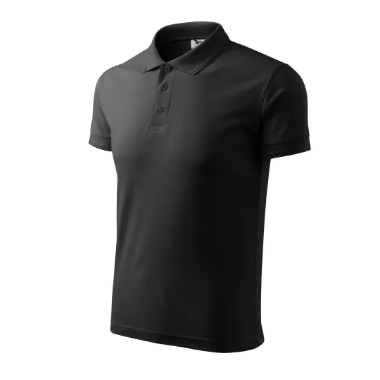 Tricou polo barbati 200g/m2 Malfini Pique Polo 203, ebony grey Tricou polo barbati 200g/m2 Malfini Pique Polo 203, ebony grey