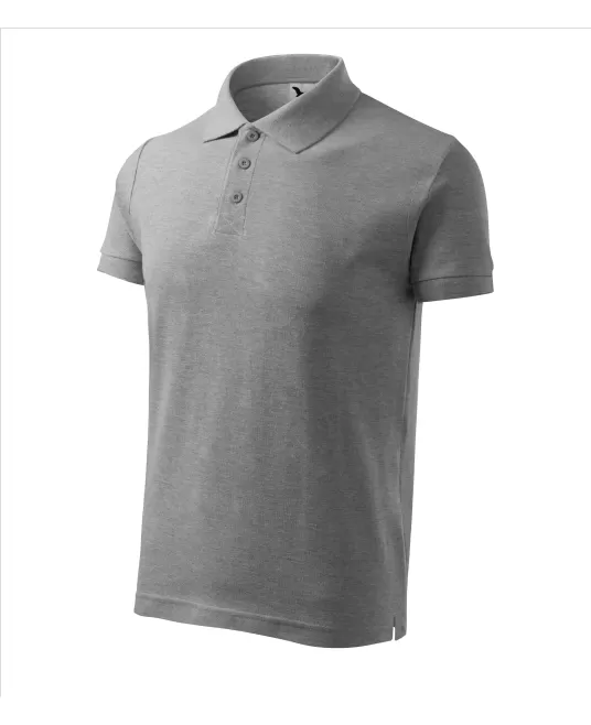 Tricou polo  bumbac 170g/m2, Malfini Cotton 212 Gri inchis