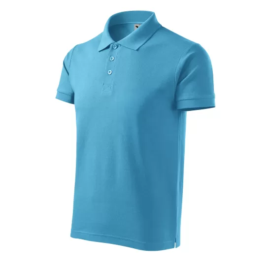 Tricou polo bumbac 170g/m2, Malfini Cotton 212 Turcoaz Tricou polo bumbac 170g/m2, Malfini Cotton 212 Turcoaz