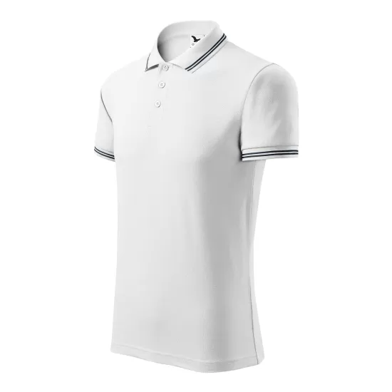 Tricou polo barbati, 200g/m2, Malfini Urban 219, Alb Tricou polo barbati, 200g/m2, Malfini Urban 219, Alb