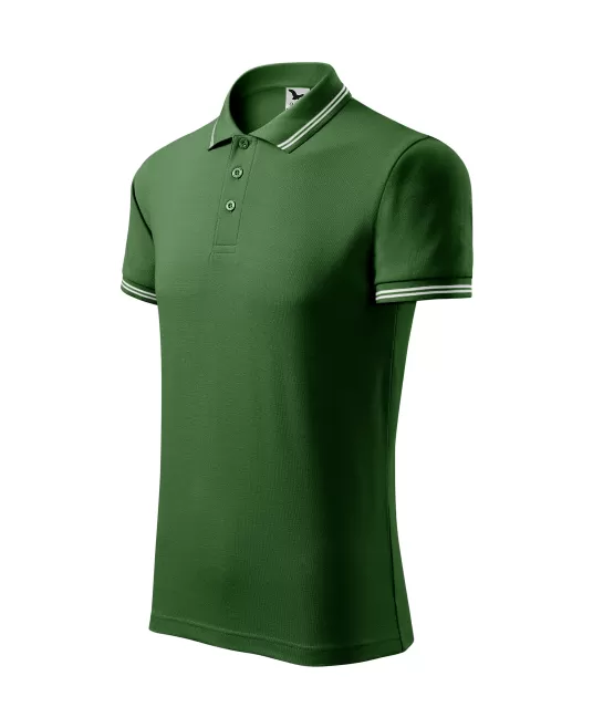 Tricou polo barbati, 200g/m2, Malfini Urban 219, Verde sticla Tricou polo barbati, 200g/m2, Malfini Urban 219, Verde sticla
