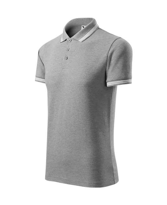 Tricou polo barbati, 200g/m2, Malfini Urban 219, Gri inchis Tricou polo barbati, 200g/m2, Malfini Urban 219, Gri inchis