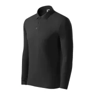 Tricou polo maneca lunga barbati, 200g/m2, Malfini LS 221, Ebony Grey