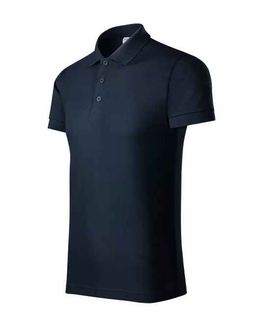 Tricou polo barbati, 170g/m2 Malfini Joy P21, bleumarin