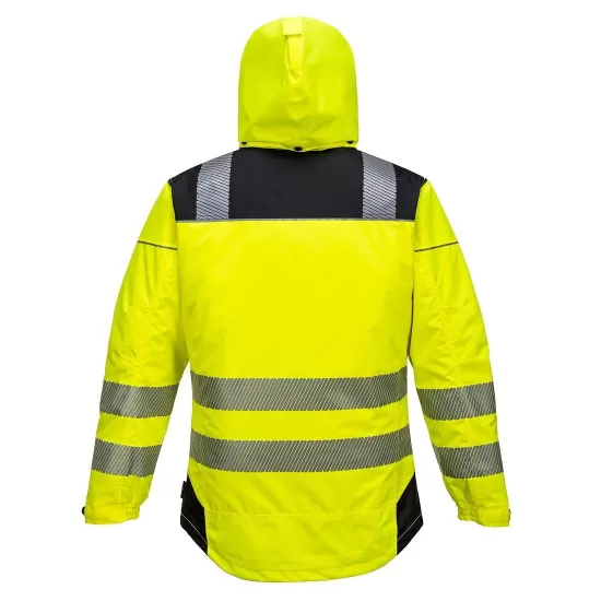 Jacheta vatuita premium HiVis, galben negru Jacheta vatuita premium HiVis, galben negru
