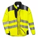 Jacheta premium softshell HiVis reflectorizant PW3, Galben negru Jacheta premium softshell HiVis reflectorizant PW3, Galben negru