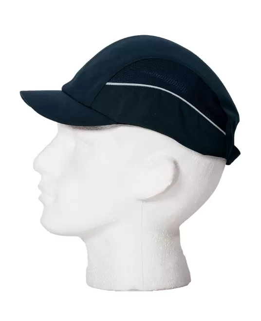 Sapca de protectie cu plasa laterala si calota dura- bleumarin