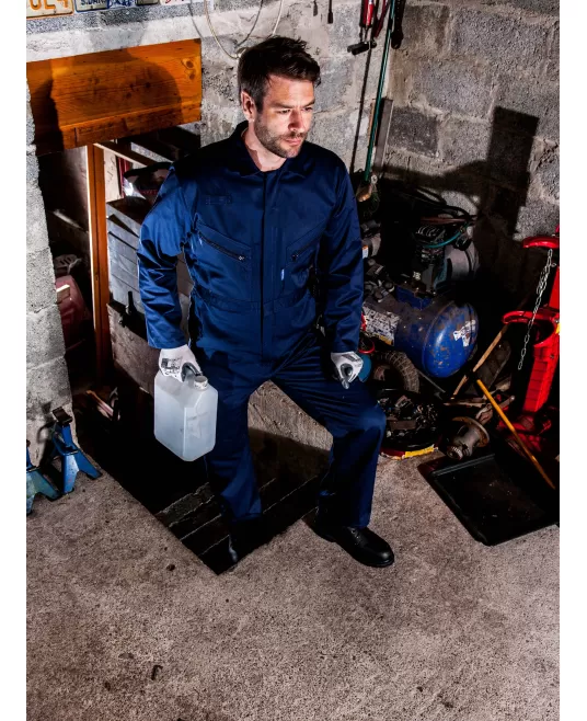 Combinezon de lucru din tercot, 245g/m2, inchidere cu fermoar [C813] Bleumarin