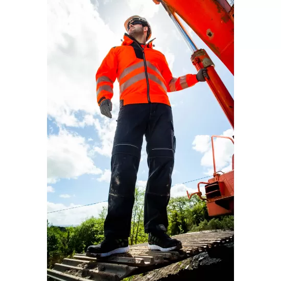 Jacheta vatuita premium HiVis, portocaliu gri Jacheta vatuita premium HiVis, portocaliu gri