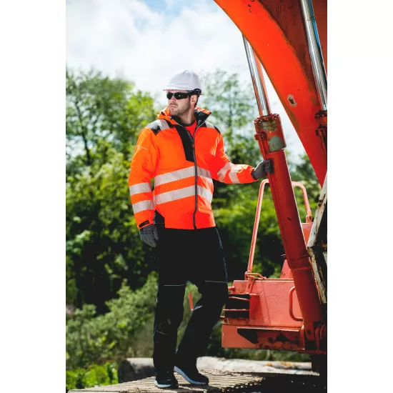 Jacheta vatuita premium HiVis, portocaliu gri Jacheta vatuita premium HiVis, portocaliu gri