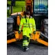 Jacheta premium softshell HiVis reflectorizant PW3, Galben negru Jacheta premium softshell HiVis reflectorizant PW3, Galben negru