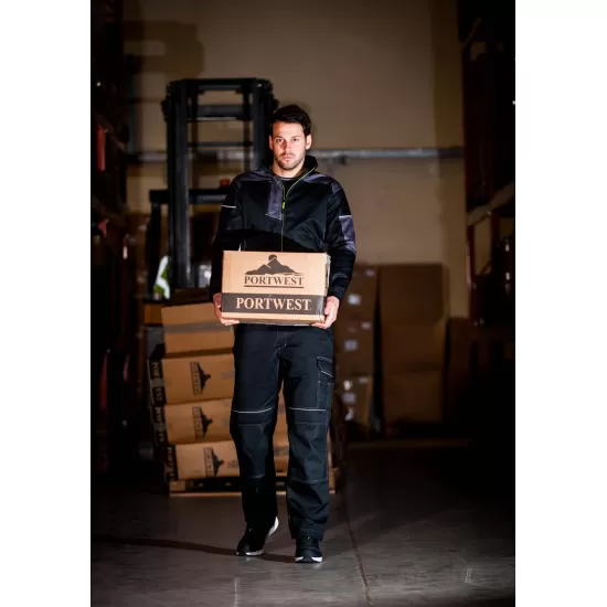 Pantaloni de lucru cargo PW3, Negru, tercot 300g/m2 Pantaloni de lucru cargo PW3, Negru, tercot 300g/m2