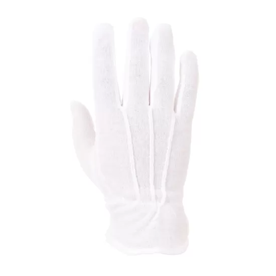 Manusi din bumbac cu picouri PVC [A080] Alb