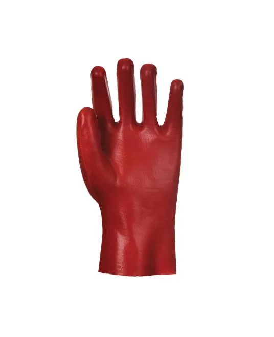 Manusi PVC impermeabile, manipulare uleiuri, lungime 27 cm, rosii