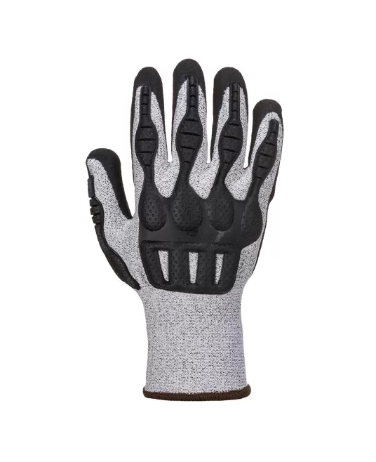 Manusi protectie maxima impact [A723] Gri si negru