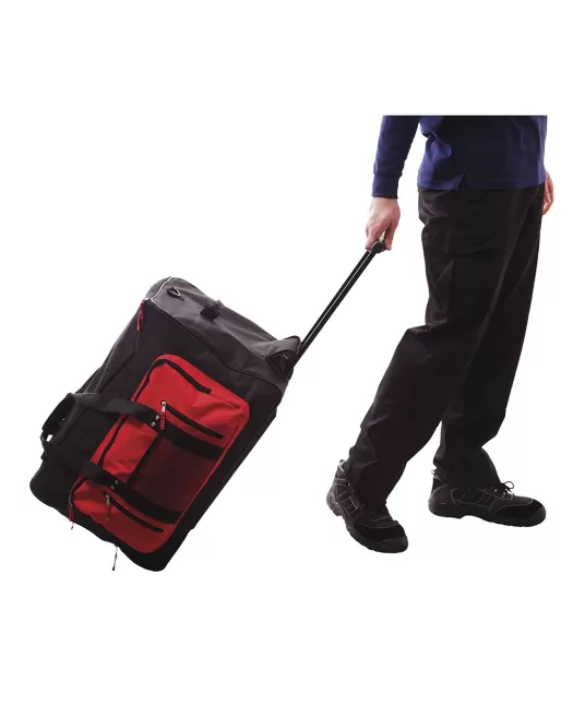 Geanta troler cu buzunare multiple [B907] Negru