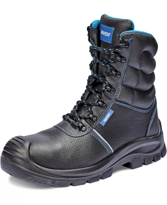 Bocanci de protectie inalti, bombeu metalic si lamela, 6 luni garantie in purtare, S3 Negru Bocanci de protectie inalti, bombeu metalic si lamela, 6 luni garantie in purtare, S3 Negru