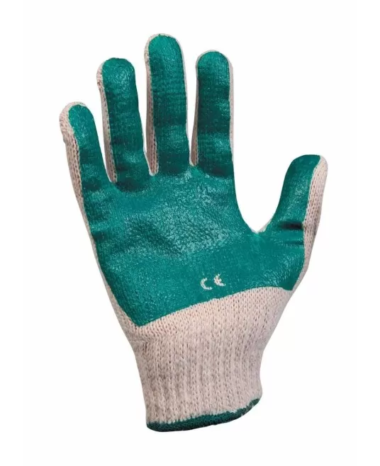 Manusi de protectie filmate cu PVC, verde, SCOTER Verde