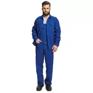 Costum de lucru (salopeta cu pieptar + jacheta), bumbac 240g/m2 Albastru Costum de lucru (salopeta cu pieptar + jacheta), bumbac 240g/m2 Albastru