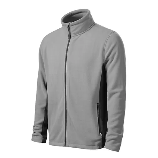 Jacheta fleece barbati bicolora, 220g/m2 Gri-negru Jacheta fleece barbati bicolora, 220g/m2 Gri-negru