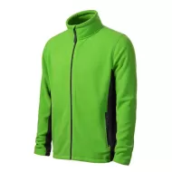 Jacheta fleece barbati bicolora,220g/m2 Verde mar-negru