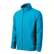 Jacheta fleece barbati bicolora,220g/m2 Turcoaz-negru Jacheta fleece barbati bicolora,220g/m2 Turcoaz-negru