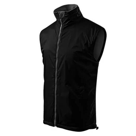 Vesta vatuita poliamida, Ripstop rezistent la uzura, 300g/m2 Negru Vesta vatuita poliamida, Ripstop rezistent la uzura, 300g/m2 Negru