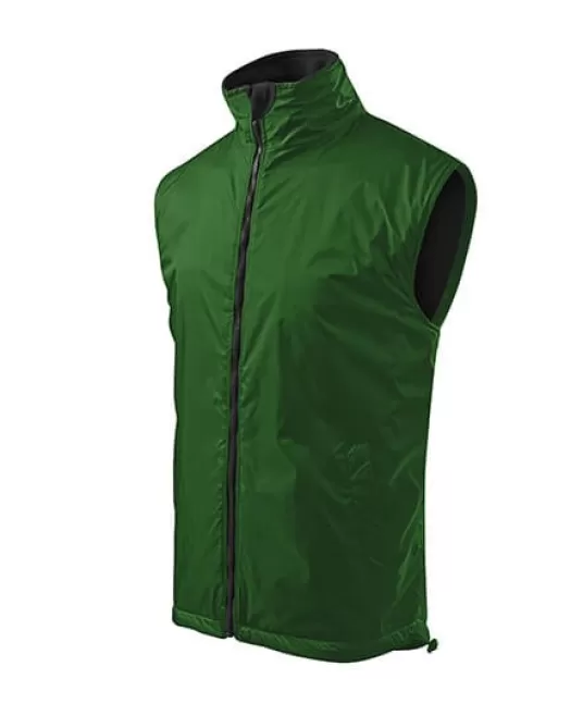 Vesta vatuita poliamida, Ripstop rezistent la uzura, 300g/m2 Verde sticla Vesta vatuita poliamida, Ripstop rezistent la uzura, 300g/m2 Verde sticla