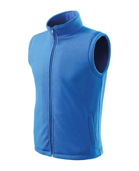 Vesta fleece unisex albastru azuriu, 280g/m² – calduroasa Vesta fleece unisex albastru azuriu, 280g/m² – calduroasa