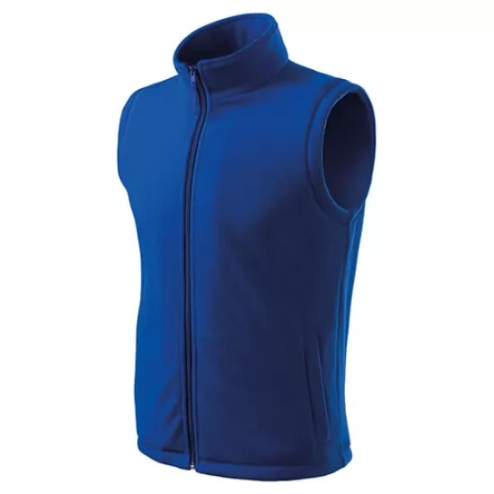 Vesta fleece unisex, calduroasa si rezistenta la vant, 280g/m2 Albastru regal Vesta fleece unisex, calduroasa si rezistenta la vant, 280g/m2 Albastru regal