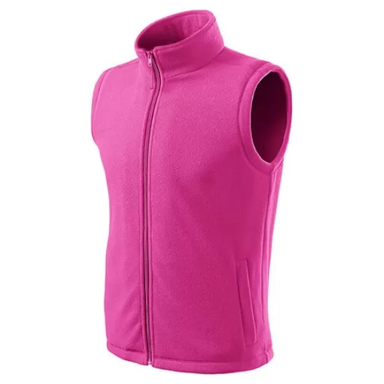 Vesta fleece unisex, calduroasa si rezistenta la vant, 280g/m2 Rosu fucsie Vesta fleece unisex, calduroasa si rezistenta la vant, 280g/m2 Rosu fucsie