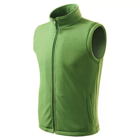 Vesta fleece unisex, calduroasa si rezistenta la vant, 280g/m2 Verde iarba Vesta fleece unisex, calduroasa si rezistenta la vant, 280g/m2 Verde iarba