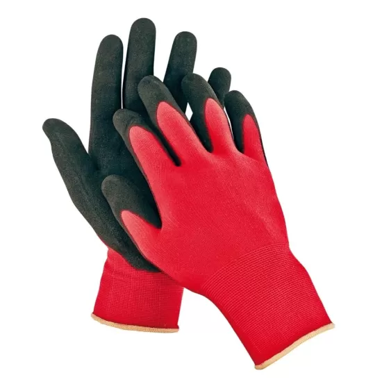 FIRECREST Manusi de protectie nylon/nitril Rosu si negru FIRECREST Manusi de protectie nylon/nitril Rosu si negru
