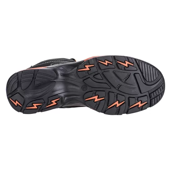 Pantofi de protectie, bombeu compozit si lamela, talpa poliuretan/cauciuc, S3 HRO [FC61] Negru