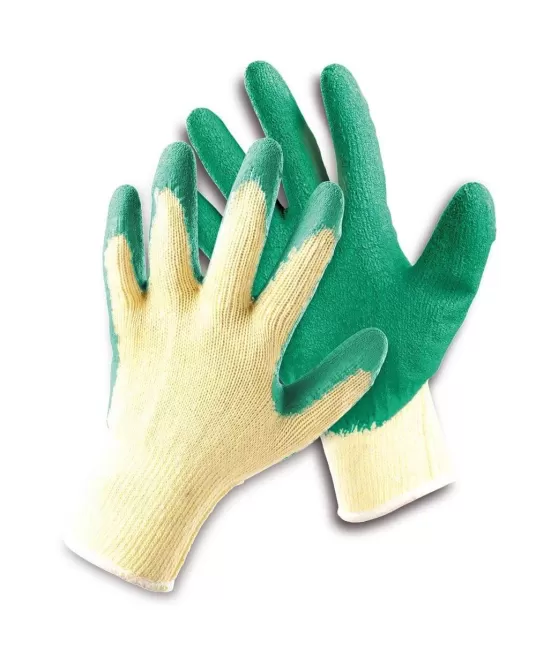 Manusi de protectie imersate in latex, Verde-galben
