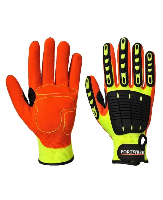 Manusi de protectie Anti Impact Grip [A721] Galben si portocaliu