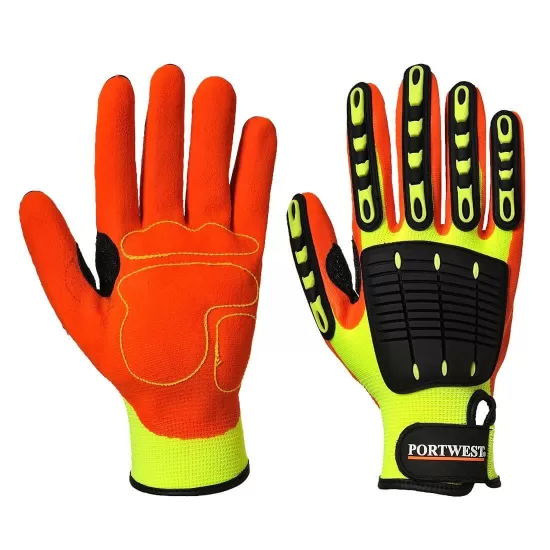 Manusi de protectie Anti Impact Grip [A721] Galben si portocaliu
