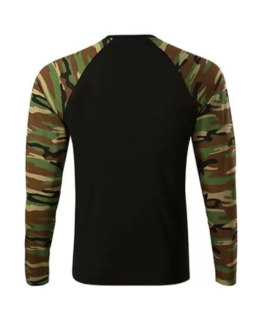 Tricou cu maneca lunga unisex Camuflaj maro Tricou cu maneca lunga unisex Camuflaj maro