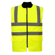 Vesta vatuita reflectorizanta, impermeabila, reversibila, Galben Vesta vatuita reflectorizanta, impermeabila, reversibila, Galben