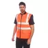Vesta vatuita reflectorizanta, impermeabila, reversibila, Portocaliu