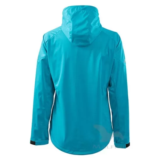 Jacheta softshell pentru femei, gluga, 3 straturi Verde mar Jacheta softshell pentru femei, gluga, 3 straturi Verde mar