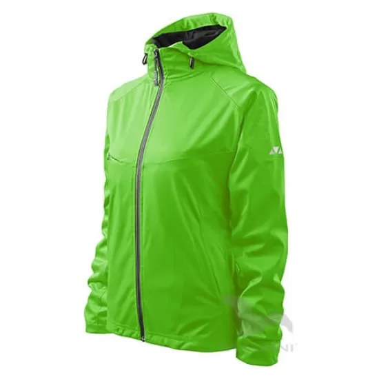Jacheta softshell pentru femei, gluga, 3 straturi Verde mar Jacheta softshell pentru femei, gluga, 3 straturi Verde mar