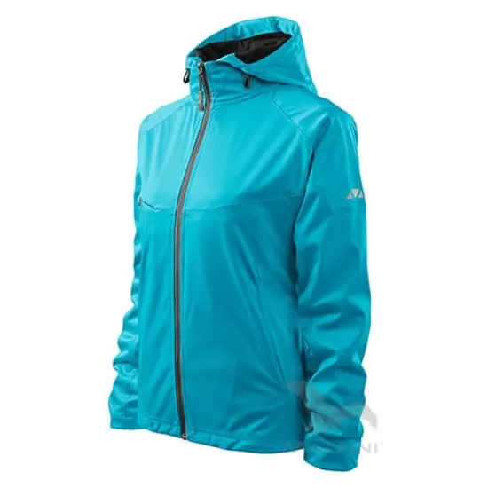 Jacheta softshell pentru femei, gluga, 3 straturi Turcoaz Jacheta softshell pentru femei, gluga, 3 straturi Turcoaz