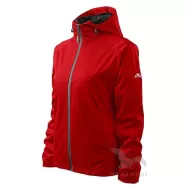 Jacheta softshell pentru femei, gluga, 3 straturi Rosu