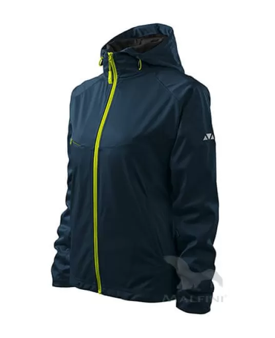 Jacheta softshell pentru femei, gluga, 3 straturi Albastru marin Jacheta softshell pentru femei, gluga, 3 straturi Albastru marin