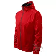 Jacheta softshell pentru barbati, gluga, 3 straturi Rosu
