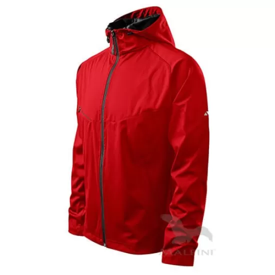 Jacheta softshell pentru barbati, gluga, 3 straturi Rosu Jacheta softshell pentru barbati, gluga, 3 straturi Rosu