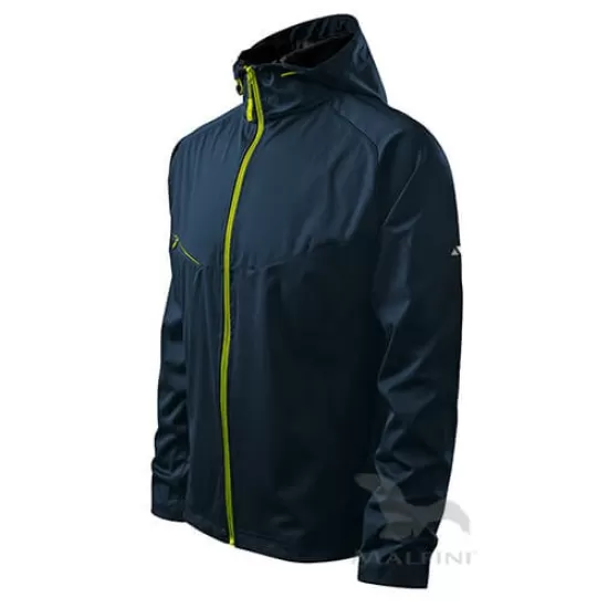 Jacheta softshell pentru barbati, gluga, 3 straturi Albastru marin Jacheta softshell pentru barbati, gluga, 3 straturi Albastru marin
