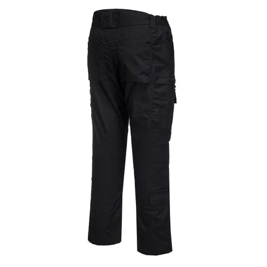 Pantaloni de lucru slimfit, ripstop rezistent la rupere, Negru Pantaloni de lucru slimfit, ripstop rezistent la rupere, Negru
